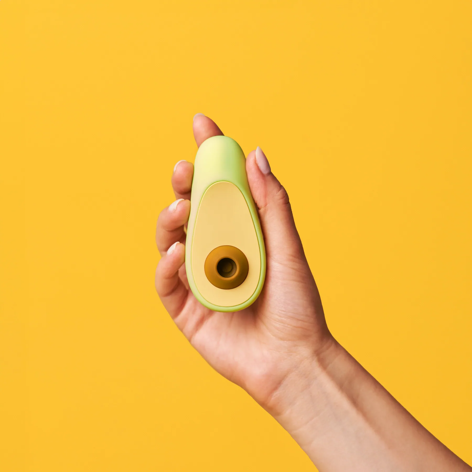 Avocado clitoral vibrator detail
